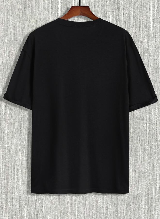 Take Two Men Relaxed Fit Black Short Sleeve T-Shirt - Image 3
